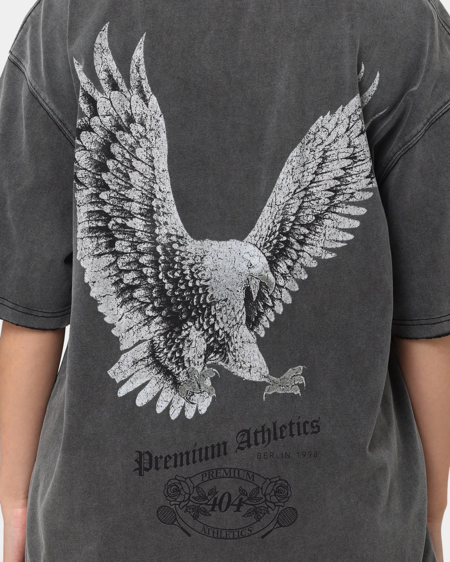 404 Flight Vintage T-Shirt Charcoal