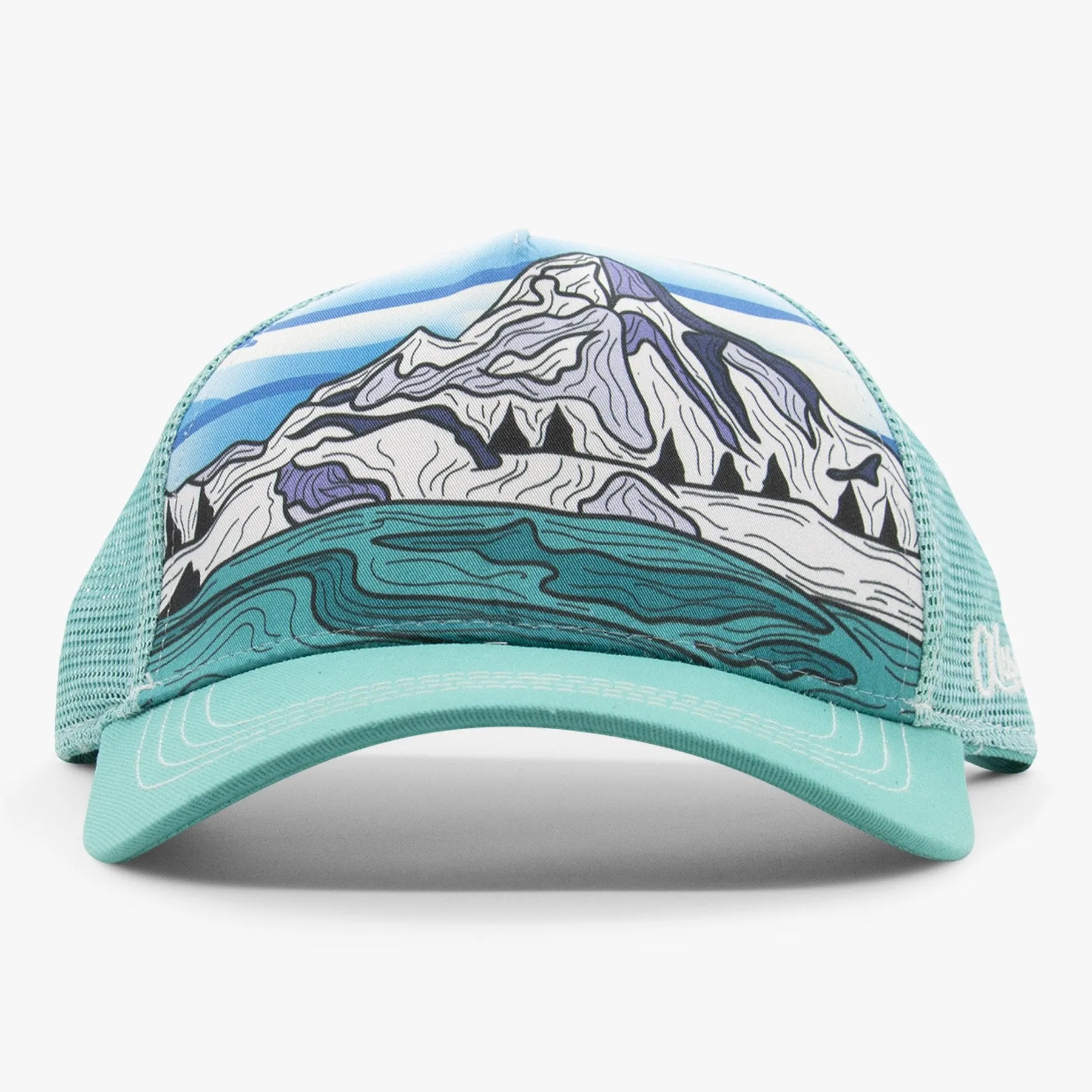 Abstract Winter Mountain Women's Low Pro Trucker Hat