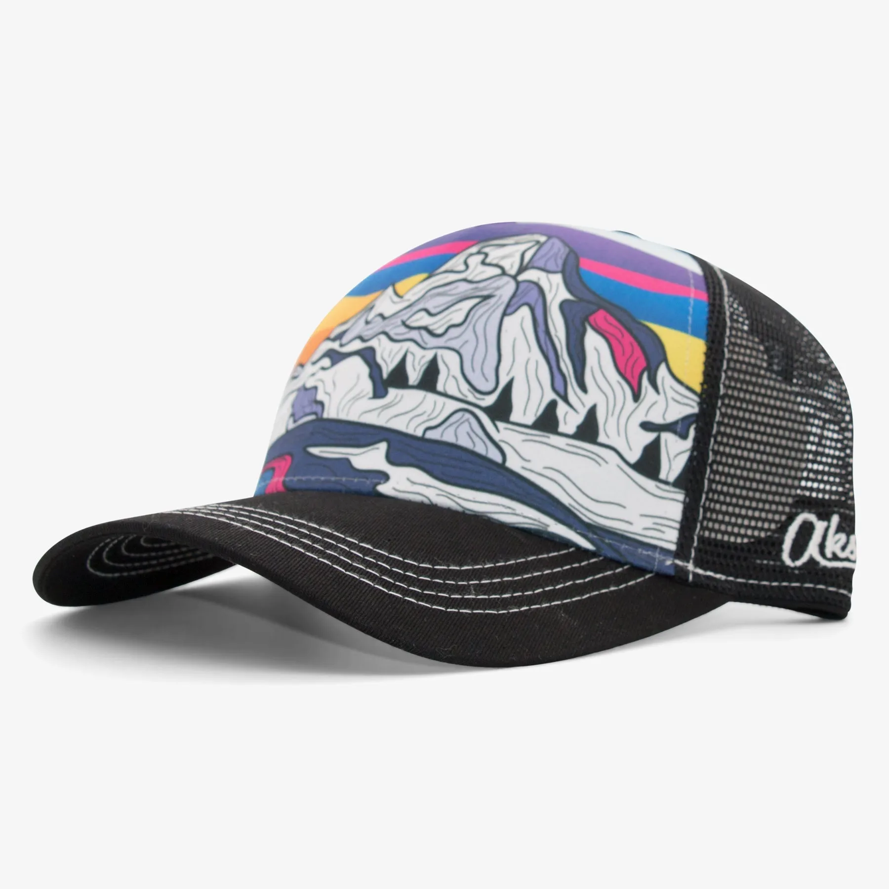 Abstract Winter Mountain Women's Low Pro Trucker Hat