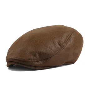 Adjustable PU Beret