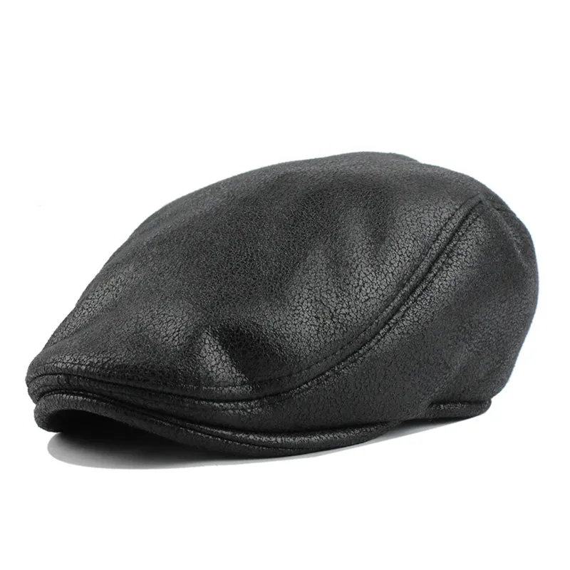 Adjustable PU Beret