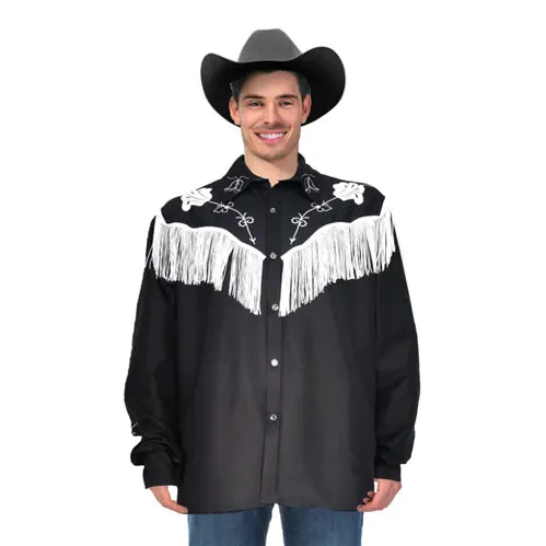 Adult - Black Cowboy Shirt (Ken)