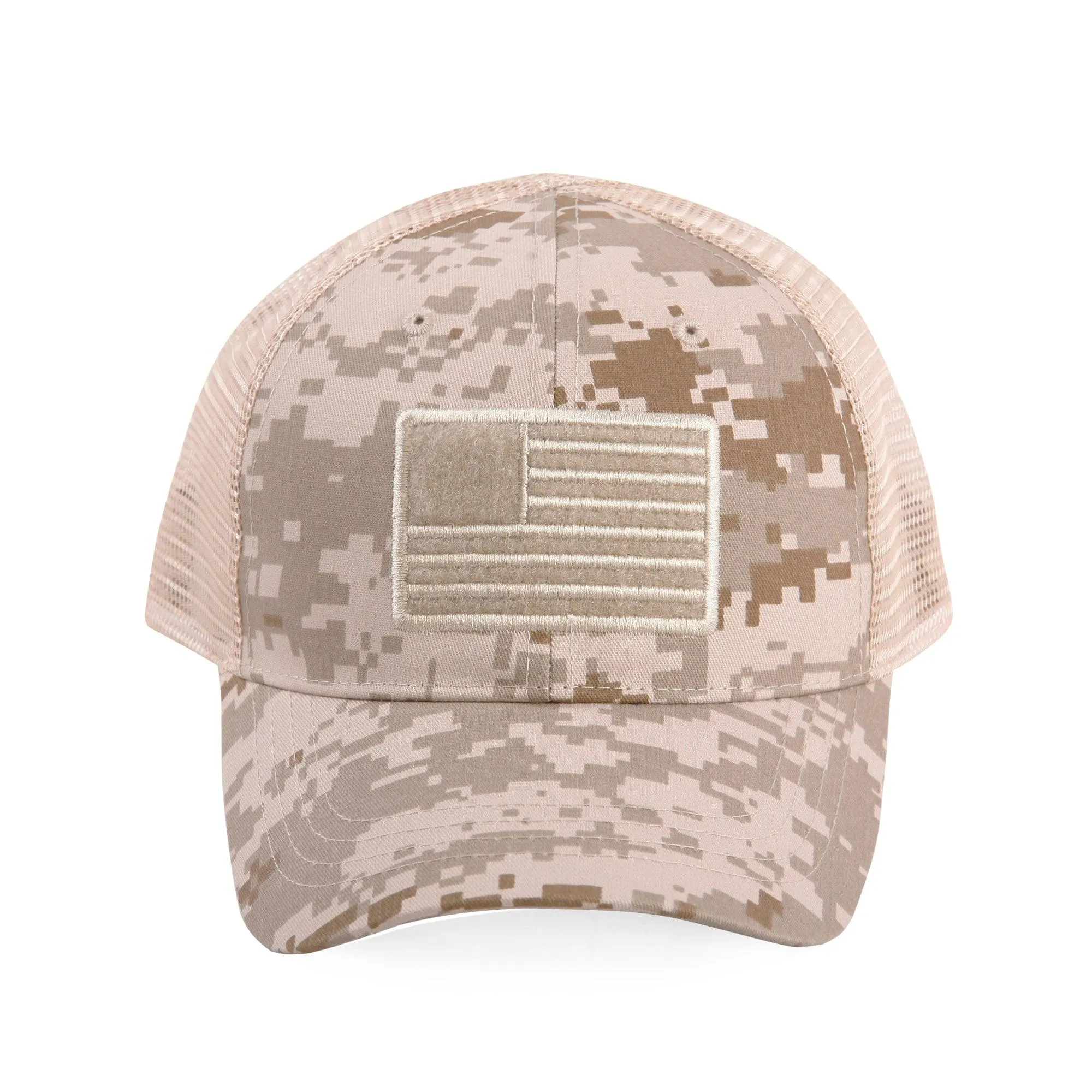 American Flag Velcro - Trucker Mesh Hat