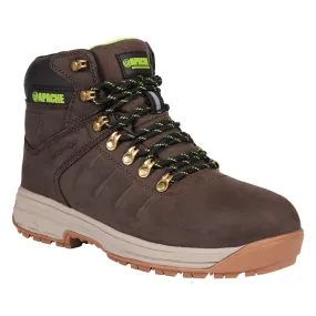 Apache Moose Jaw Leather Waterproof Safety Boot Brown