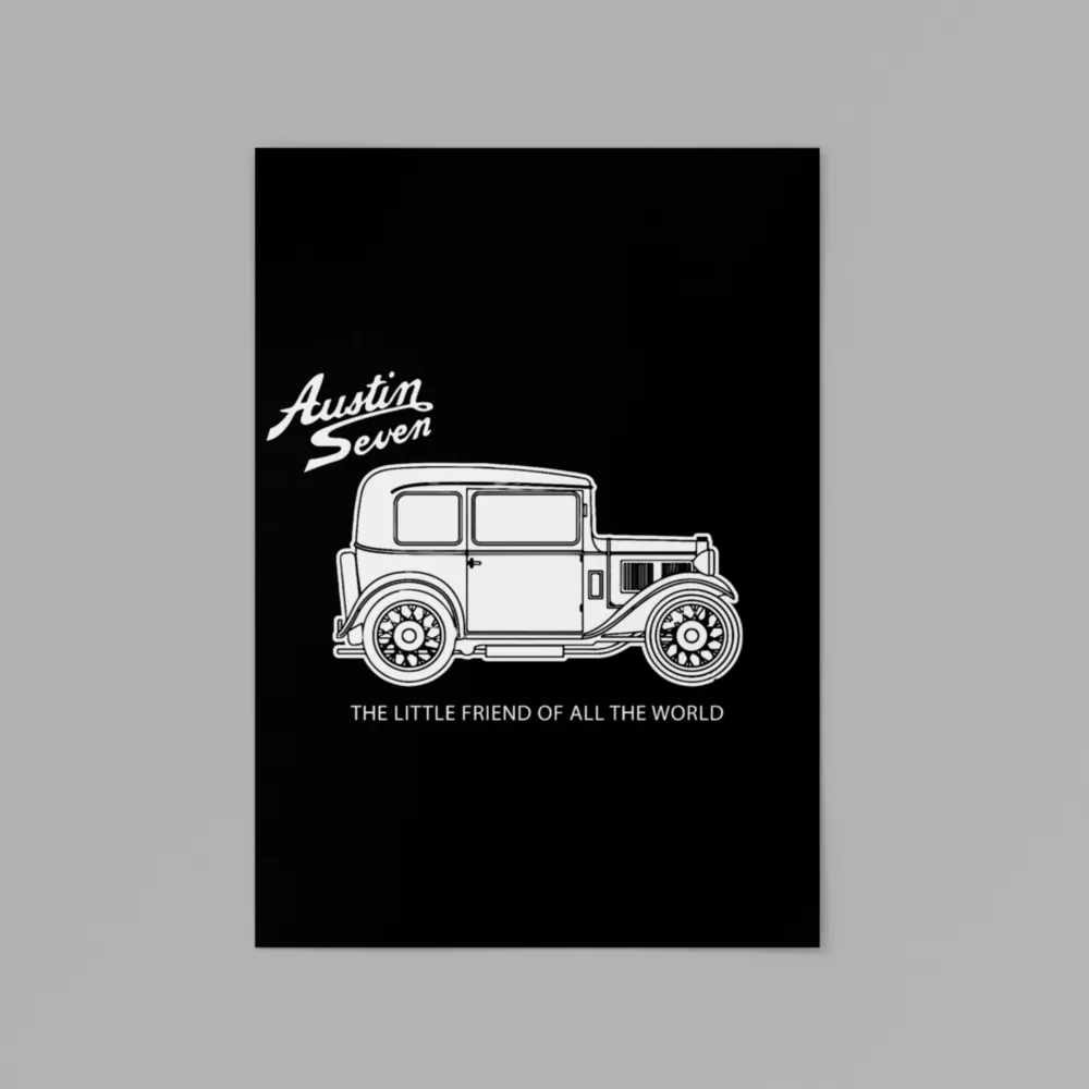 Austin Seven A3 Tin Sign