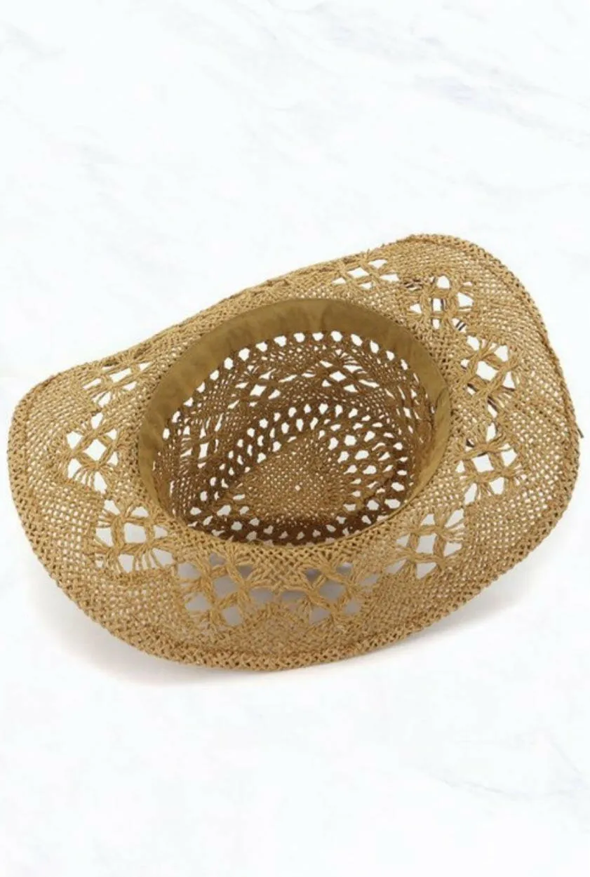 Beach Cowgirl Sun Hat (Khaki)