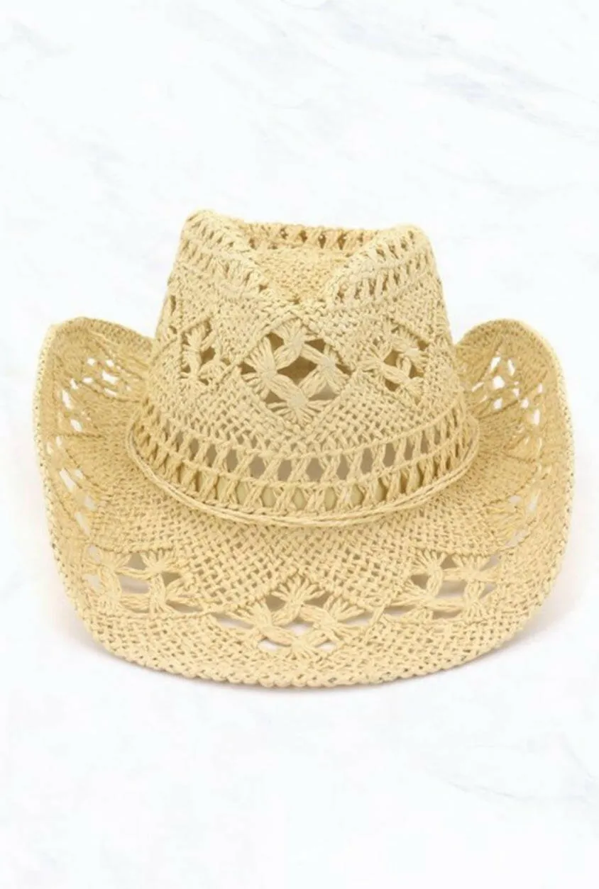 Beach Cowgirl Sun Hat (Khaki)