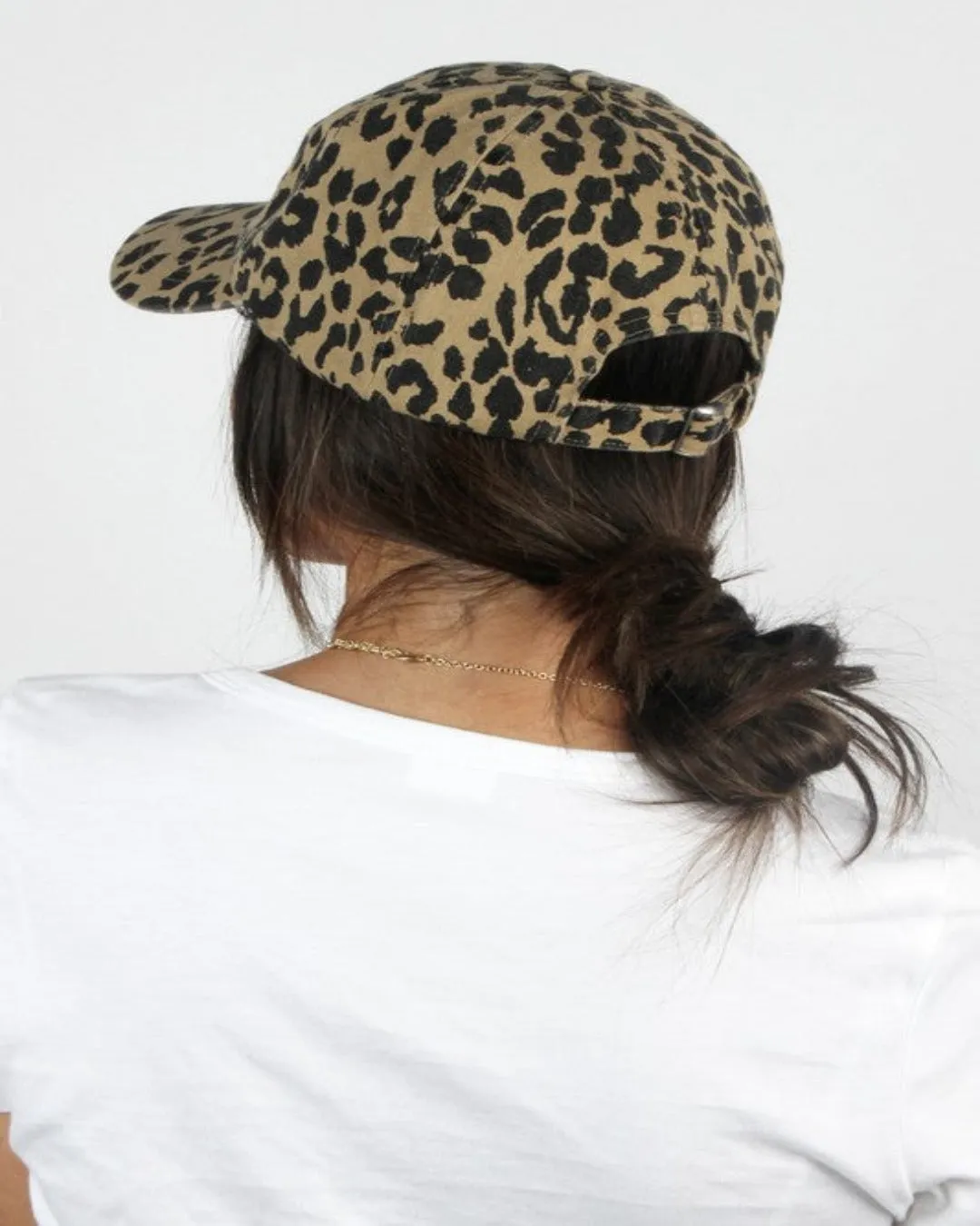 Big Leopard Print Baseball Cap