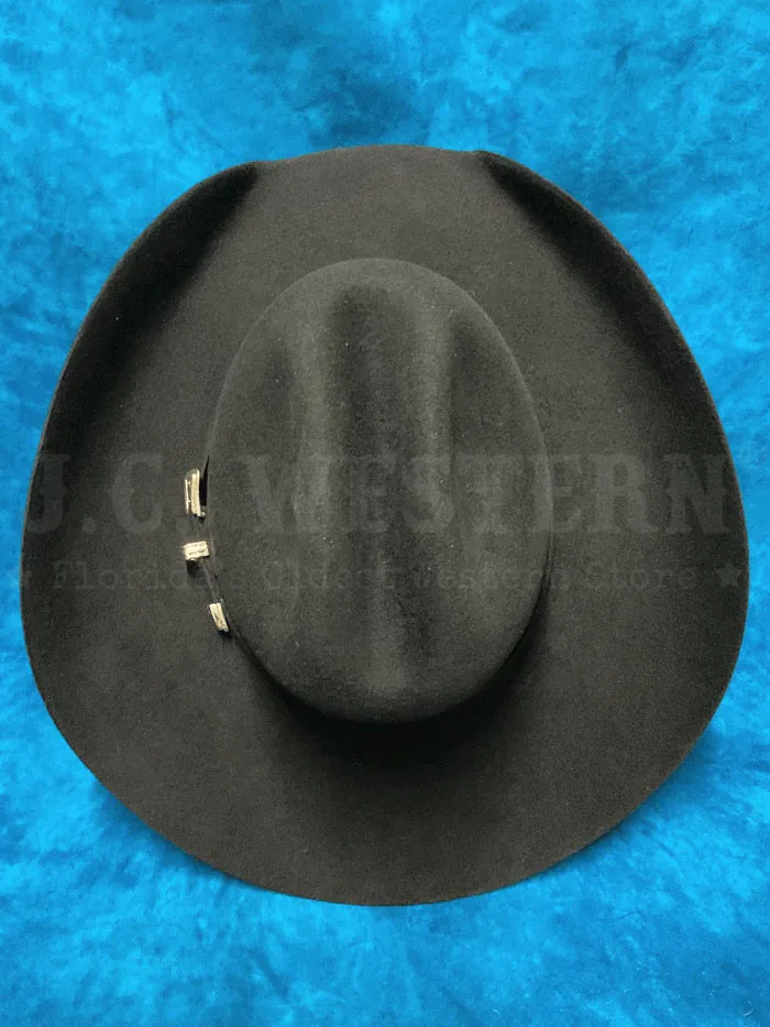 Bullhide BACK ROADS 6X 0625BL Premium Wool Hat Black