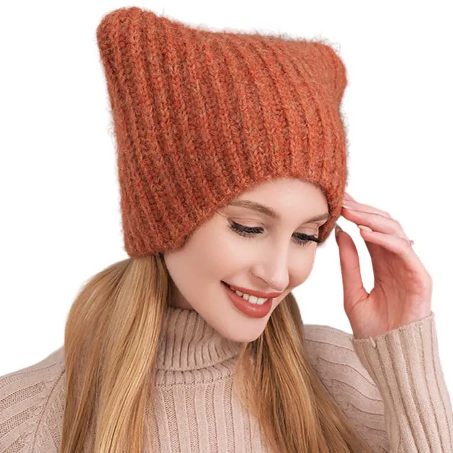 Cat Knit Beanie Hat