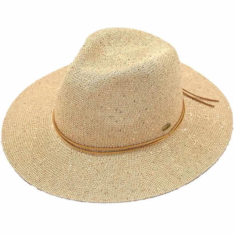 C.C Knitted Panama Hat with Sequins