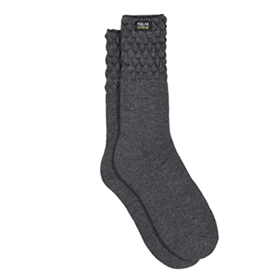 Charcoal Polar Extreme Heat Women's Sock with Textured Top