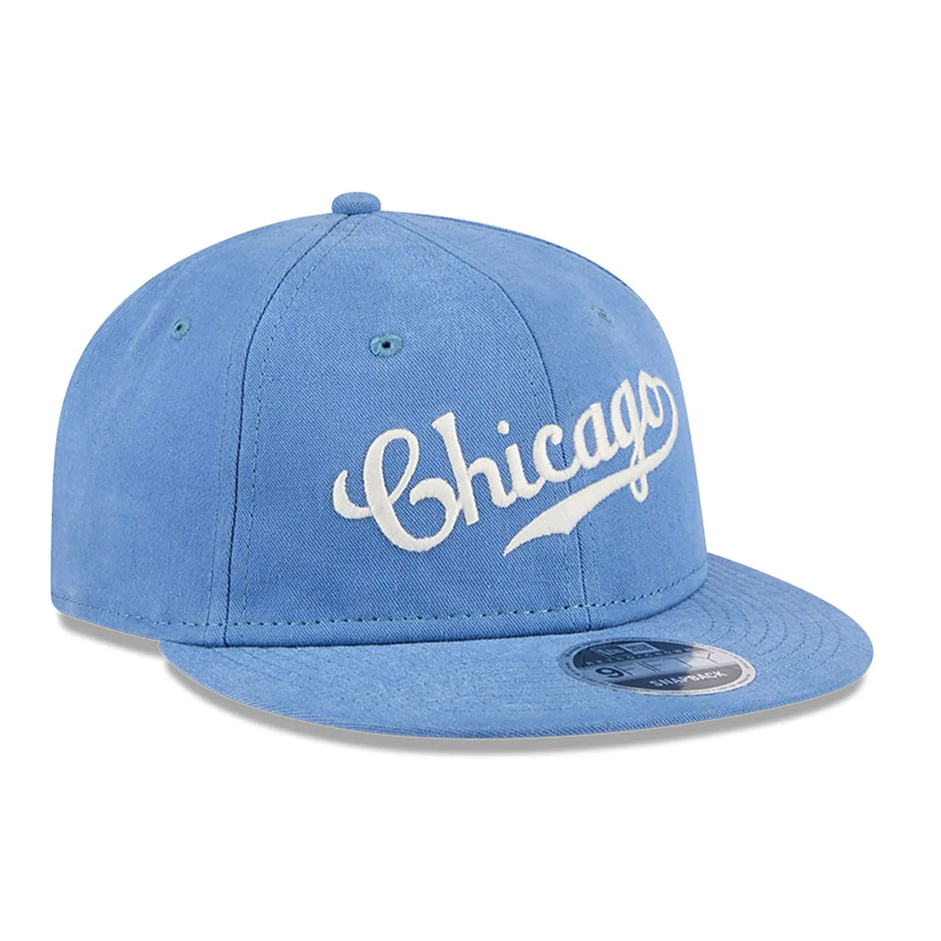 Chicago Cubs Vintage Blue Retro Crown 9FIFTY Strapback Cap