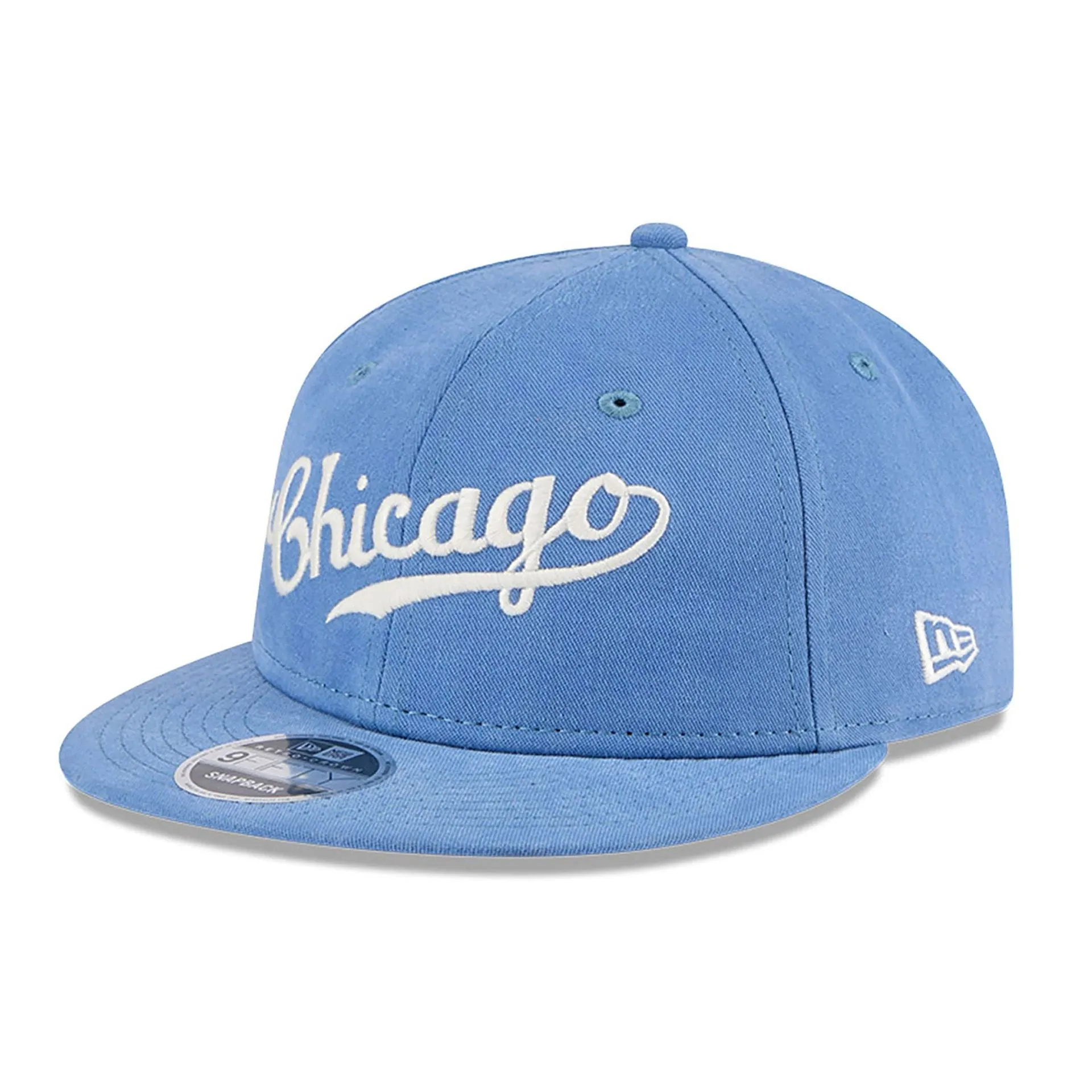 Chicago Cubs Vintage Blue Retro Crown 9FIFTY Strapback Cap