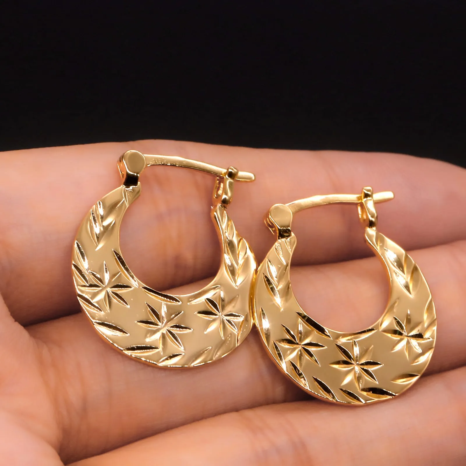 Classic Real Silver 18K PVD Gold Filled Nattiyan Earrings