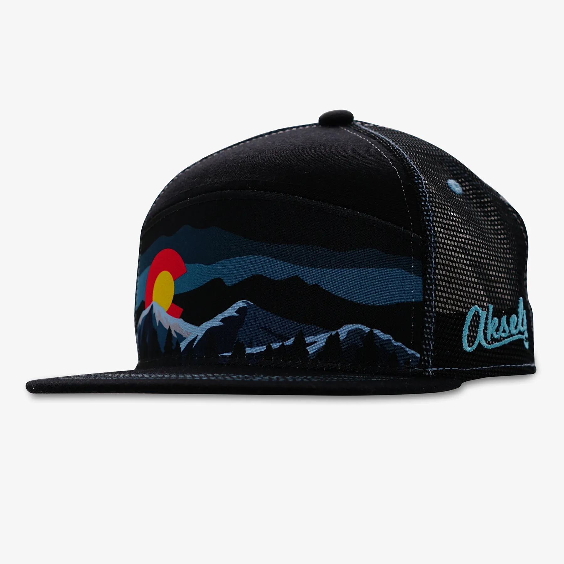 Colorado Mountain Night Time Camper Hat