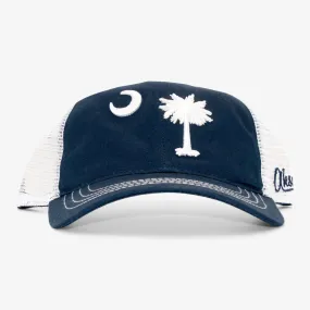 Curved South Carolina Flag Trucker Hat