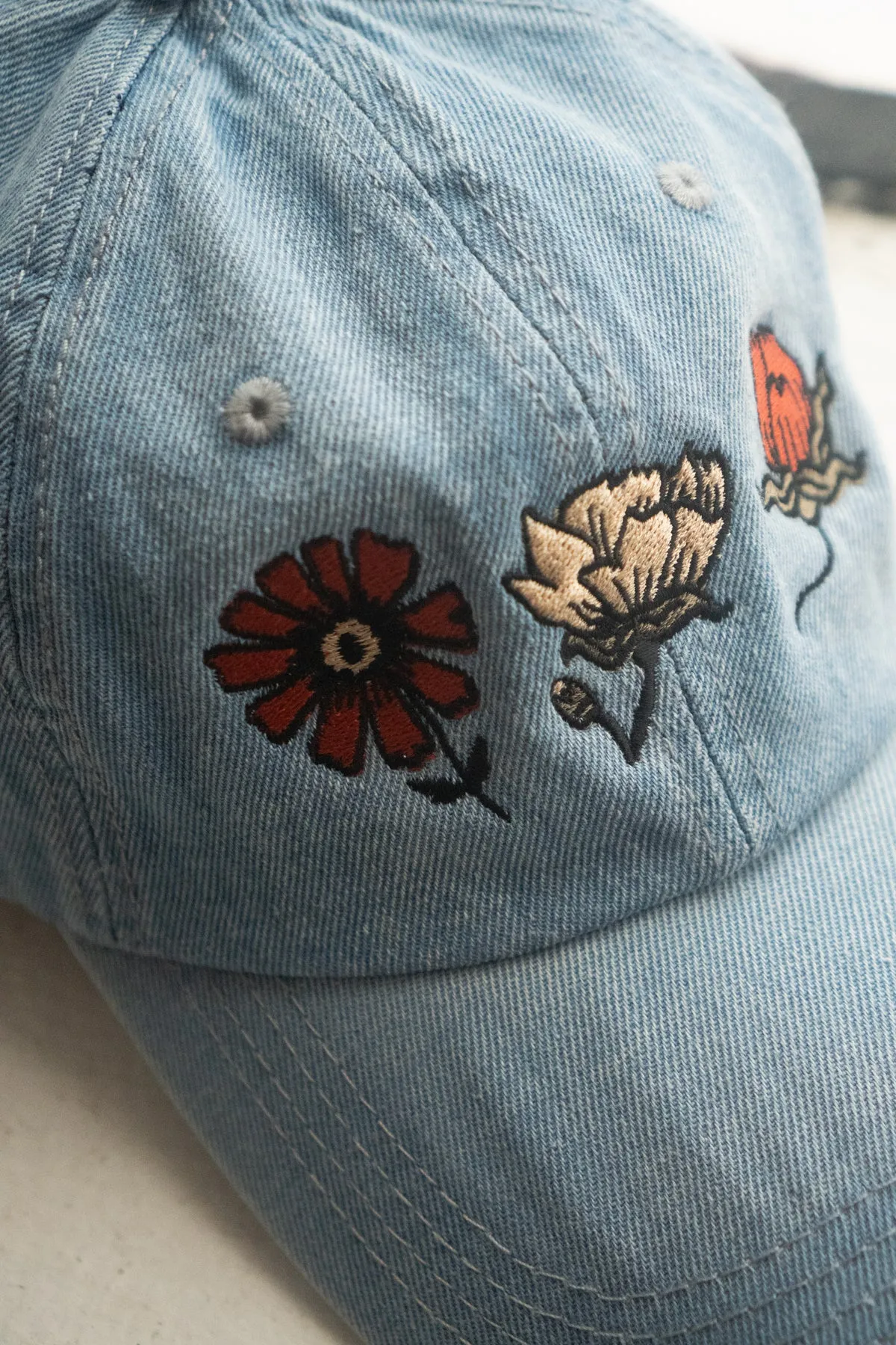 Ditsy Denim Cap