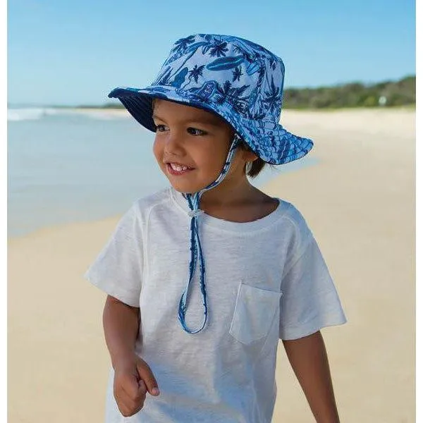 Dozer Reversible Bucket Hat - Wave Break/Navy