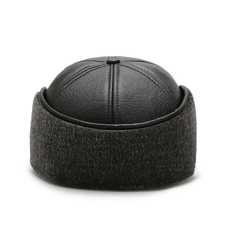 Elderly Thickened Cap With Velvet Ear Protection