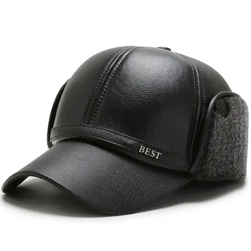 Elderly Thickened Cap With Velvet Ear Protection