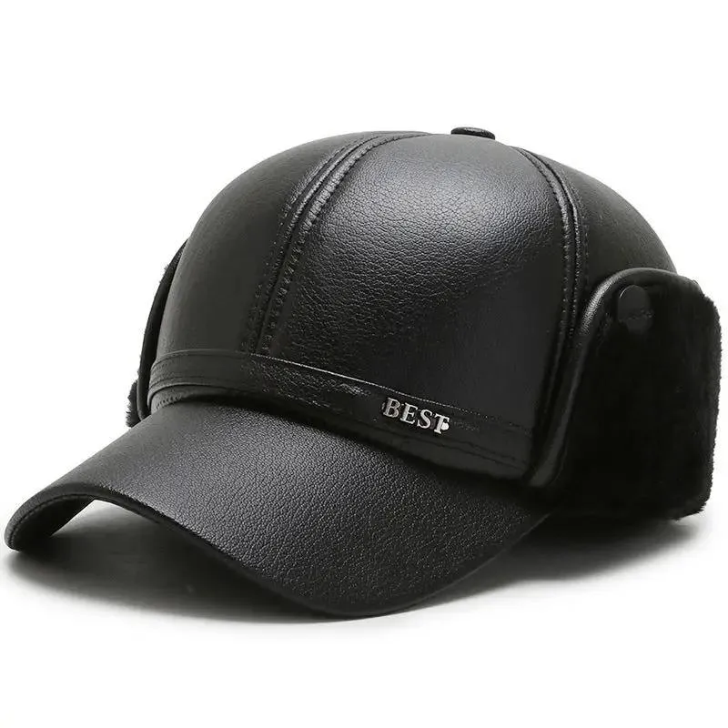 Elderly Thickened Cap With Velvet Ear Protection