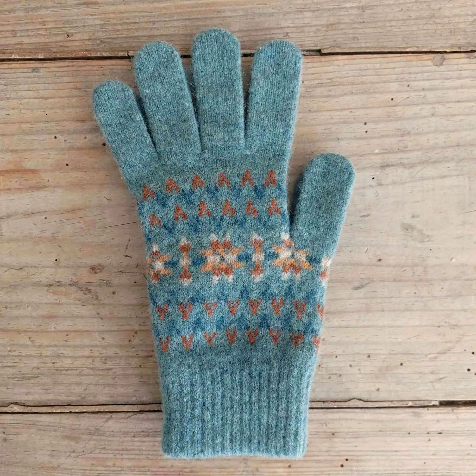 Fair Isle Wool Gloves