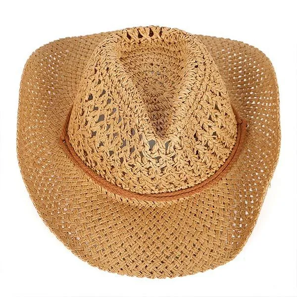 Handmade Straw Hat Western Cowboy Hat 41605510C