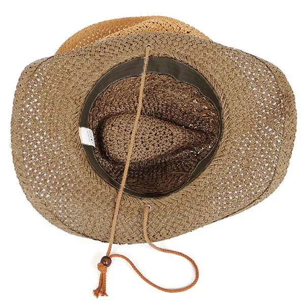 Handmade Straw Hat Western Cowboy Hat 41605510C