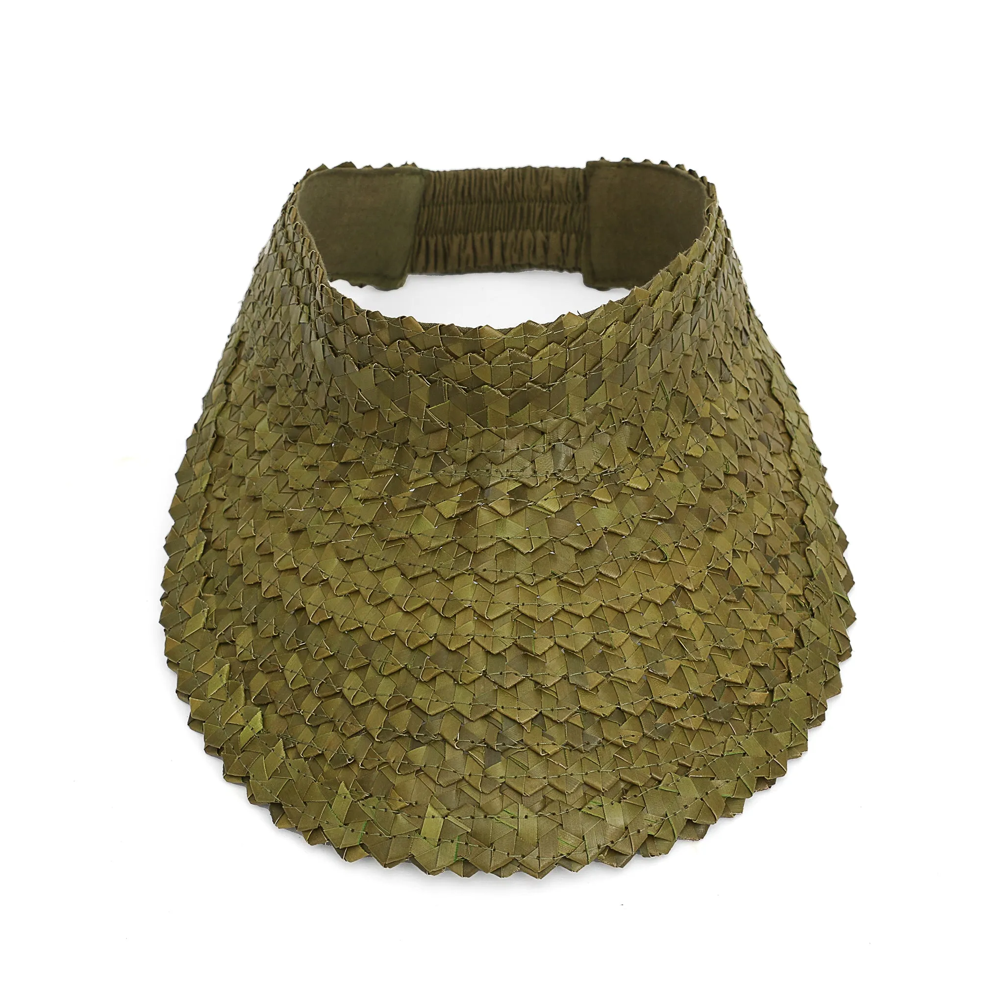 Island Hopper Straw Rattan Visor Hat