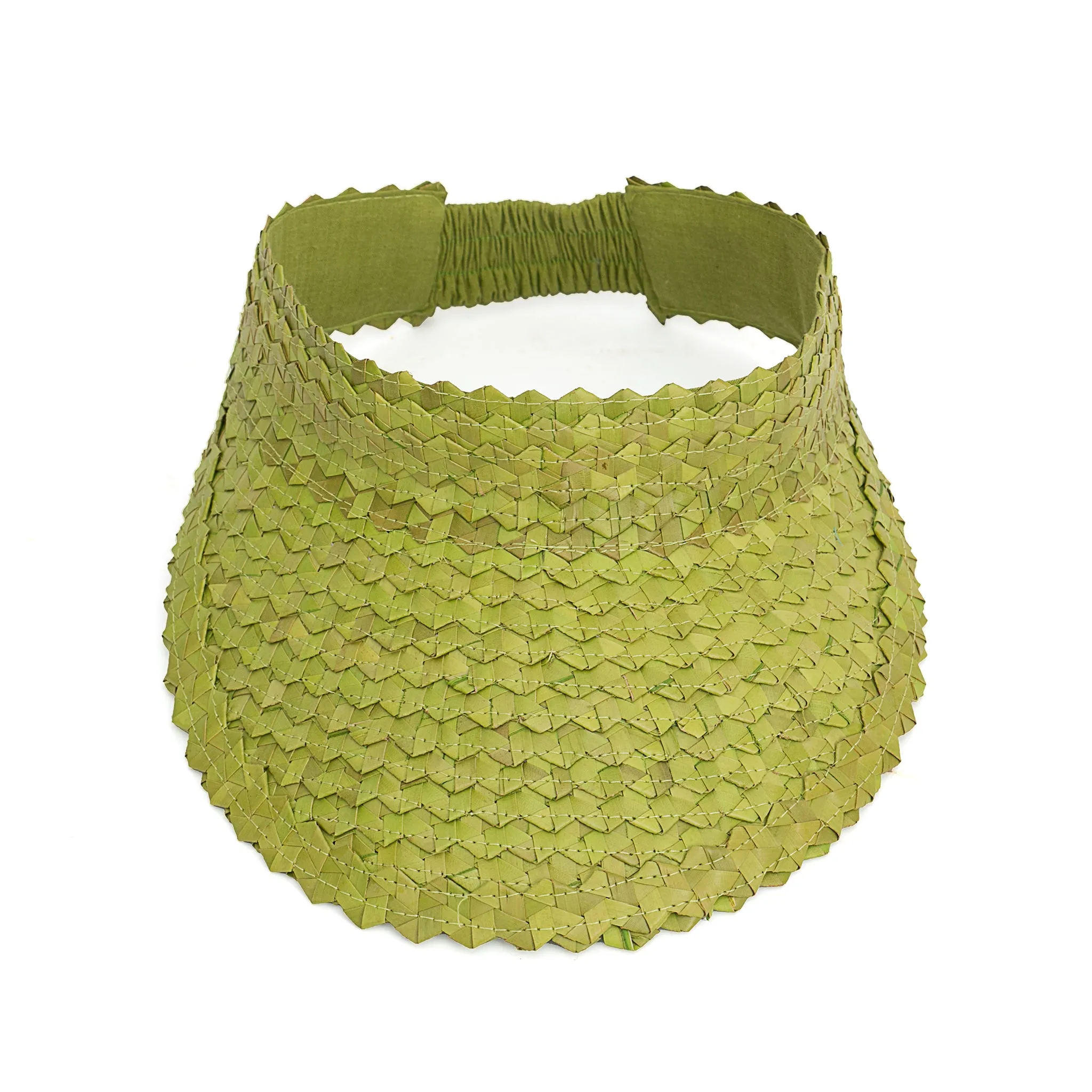 Island Hopper Straw Rattan Visor Hat