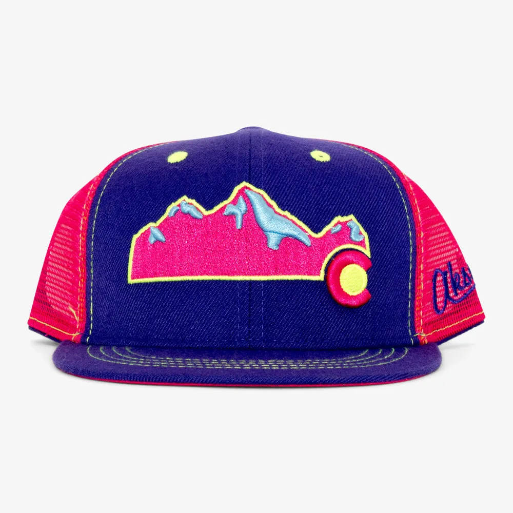 Kids Colorado Mountain Flatbill Snapback Hat