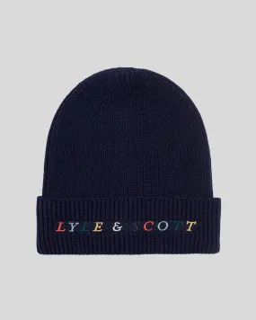 Kids Multi Colour Embroidery Beanie