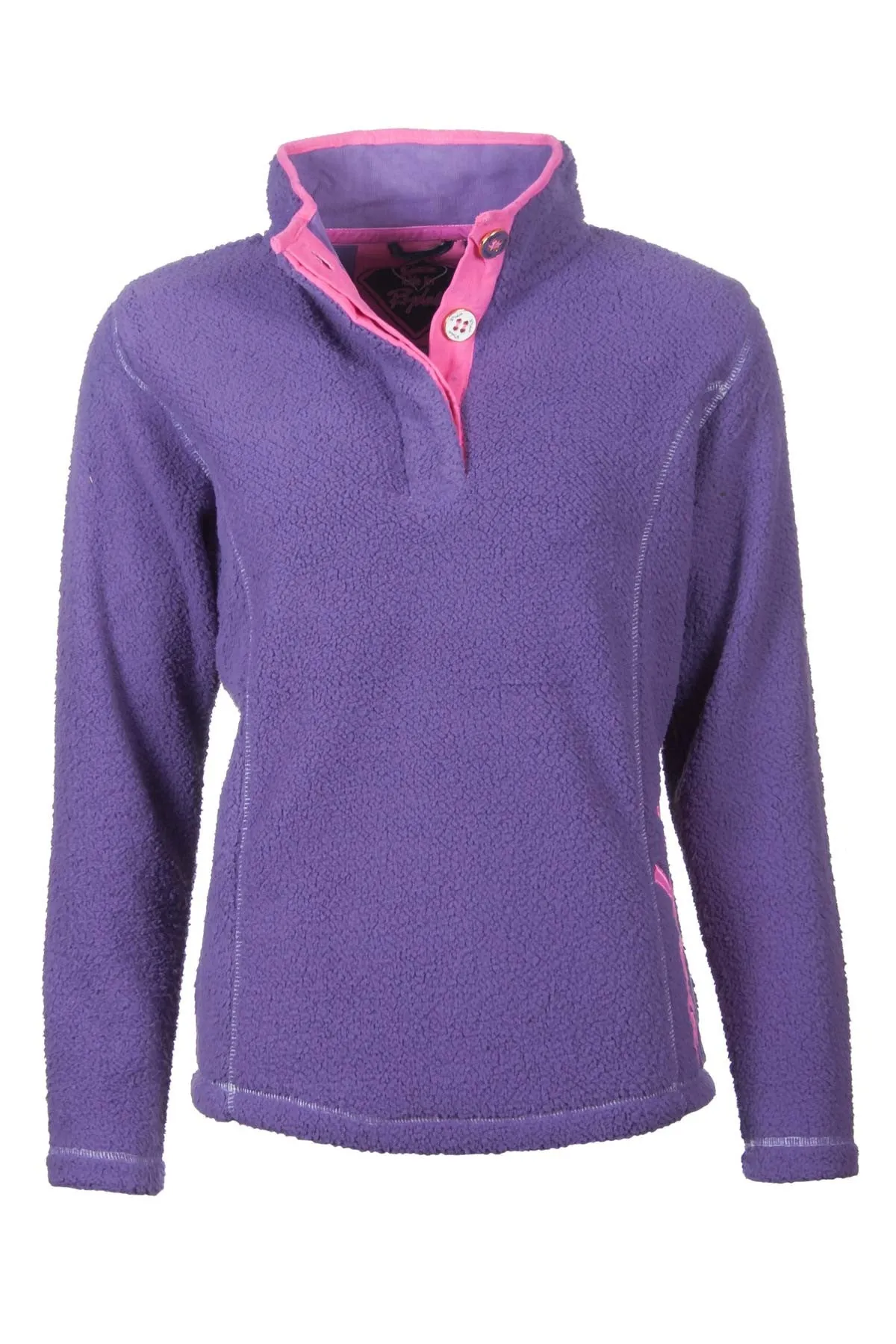 Ladies Button Neck Fun Fleece