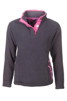 Ladies Button Neck Fun Fleece