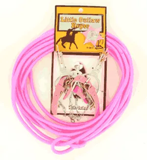 Little Outlaw rope, spur, and badge Set