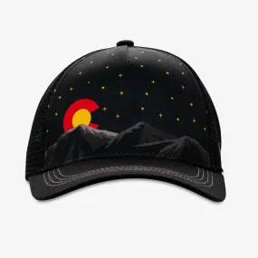 Low Pro Colorado Mountain Starry Night Snapback Hat