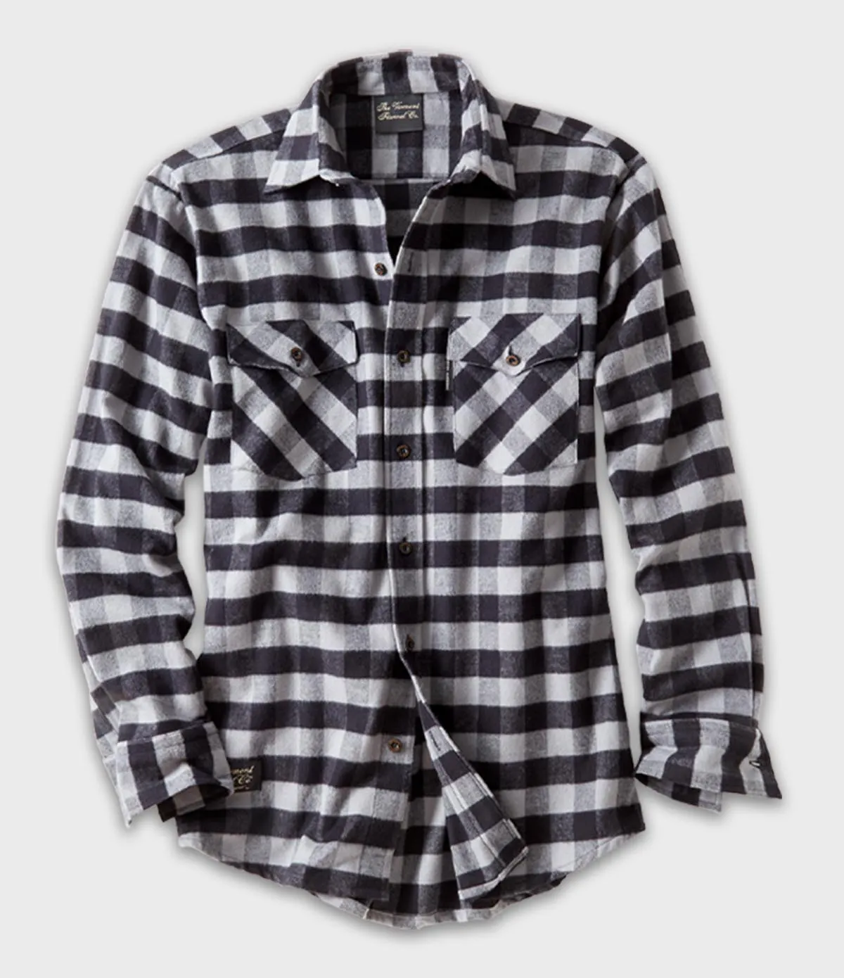 Men's Classic Flannel Shirt - Gray Buffalo