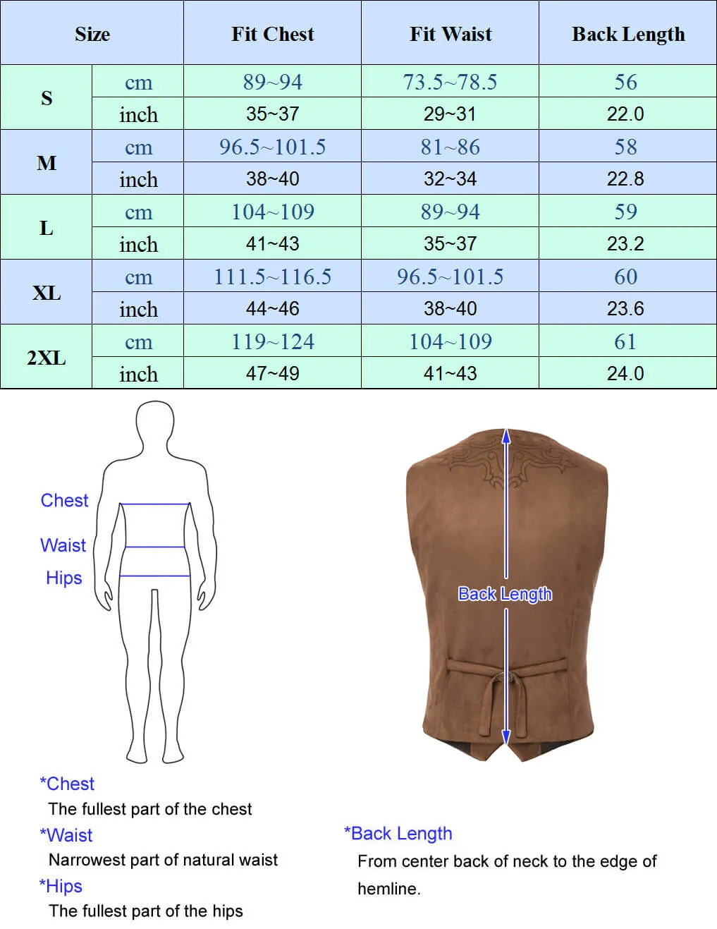 Men's Suede Leather Suit Vest Embroidery Casual Slim Fit Western Vest Waistcoat