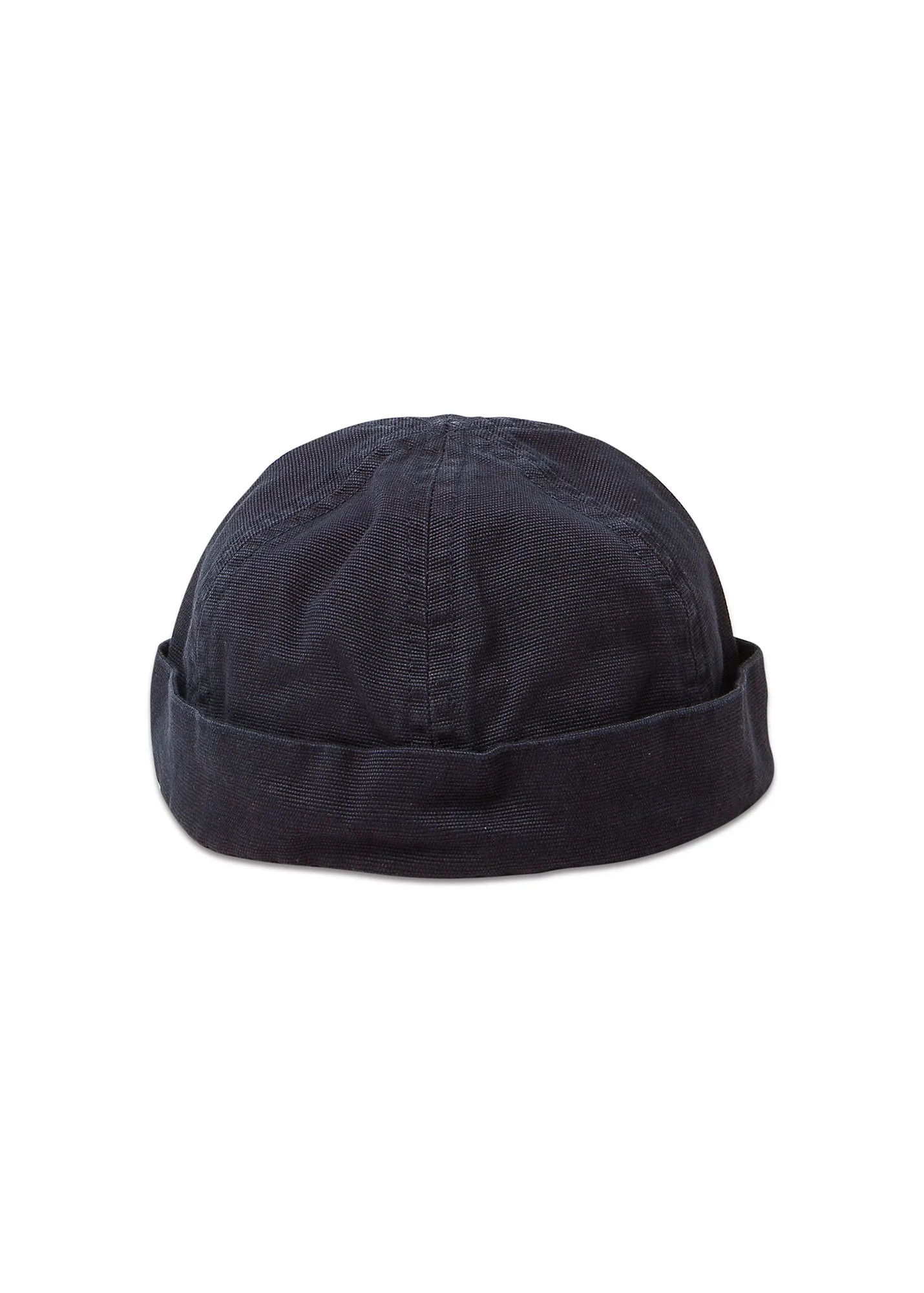 Miki deck hat - in cotton canvas (MARINE)