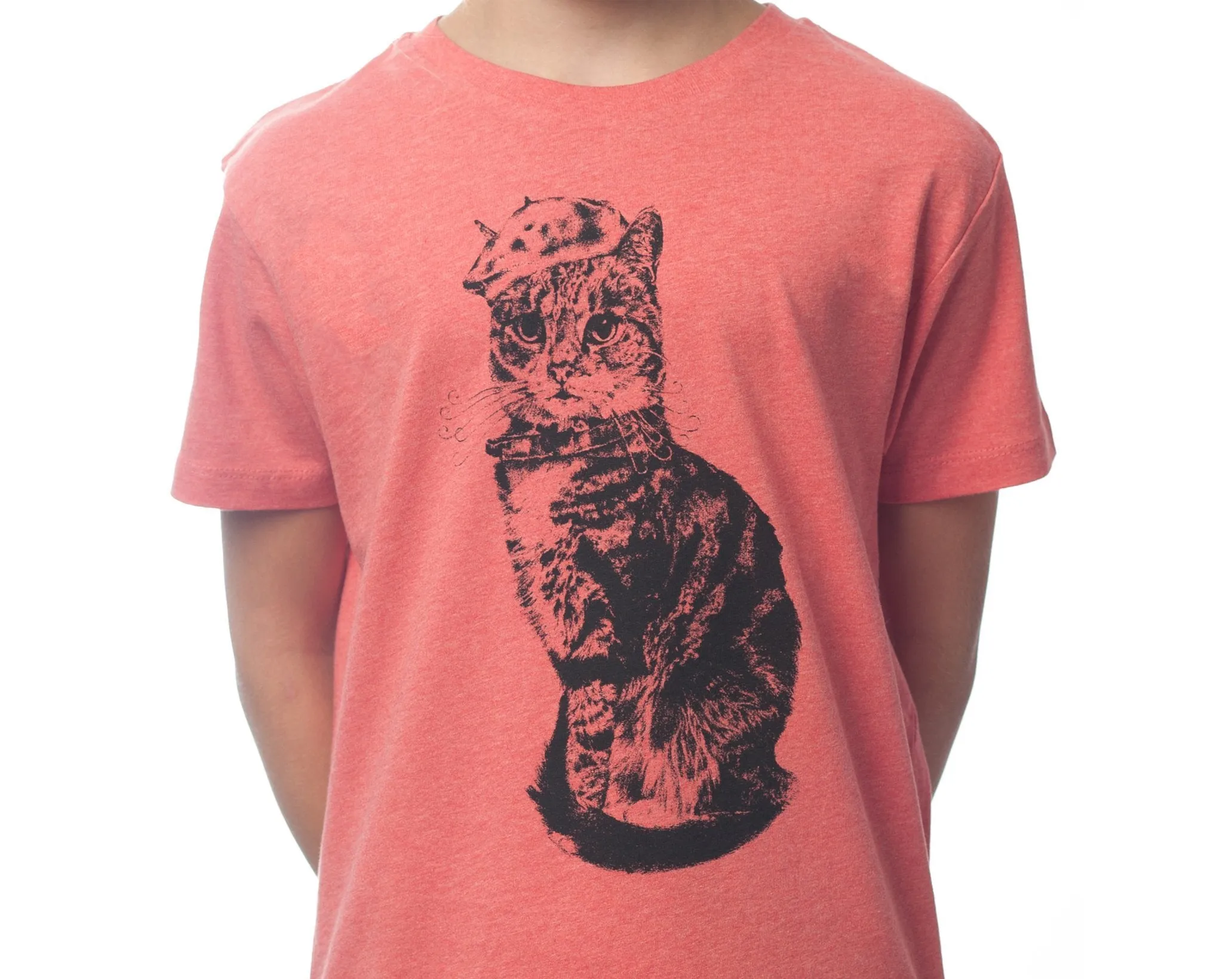 Monsieur Bartholomew - Kids T-shirt- Mid Heather Red