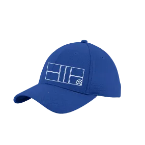 Pickleball Court (White) | Pickleball Hat | Moisture-Wicking 100% Polyester