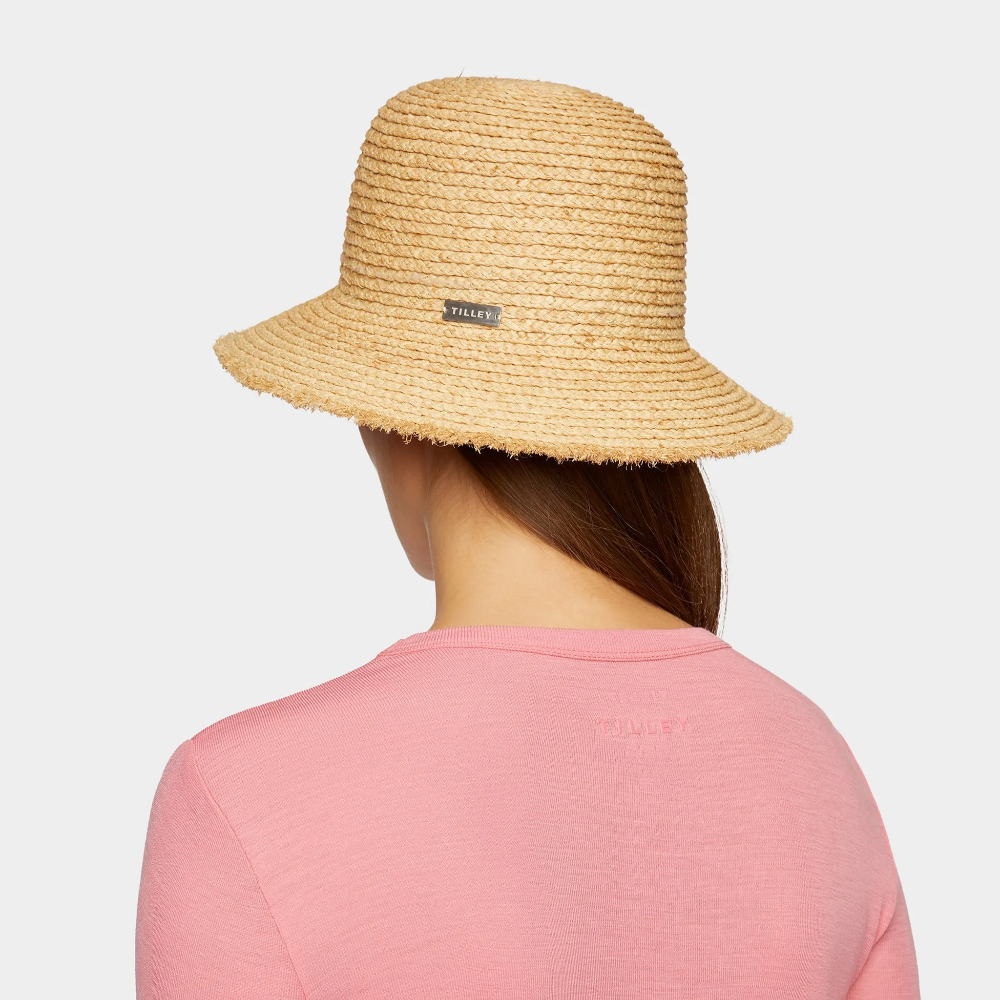 Raffia Frayed Edge Hat