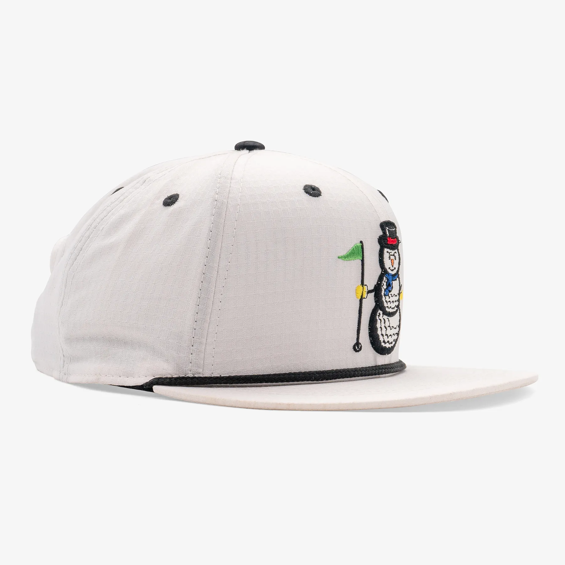 Snowman Ripstop Snapback Golf Hat