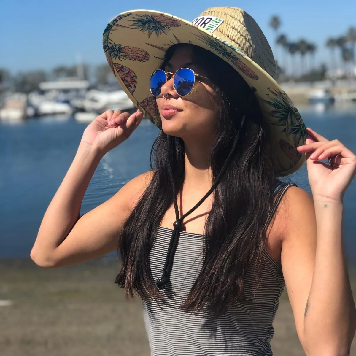 Straw Lifeguard Sun Hats for Adults