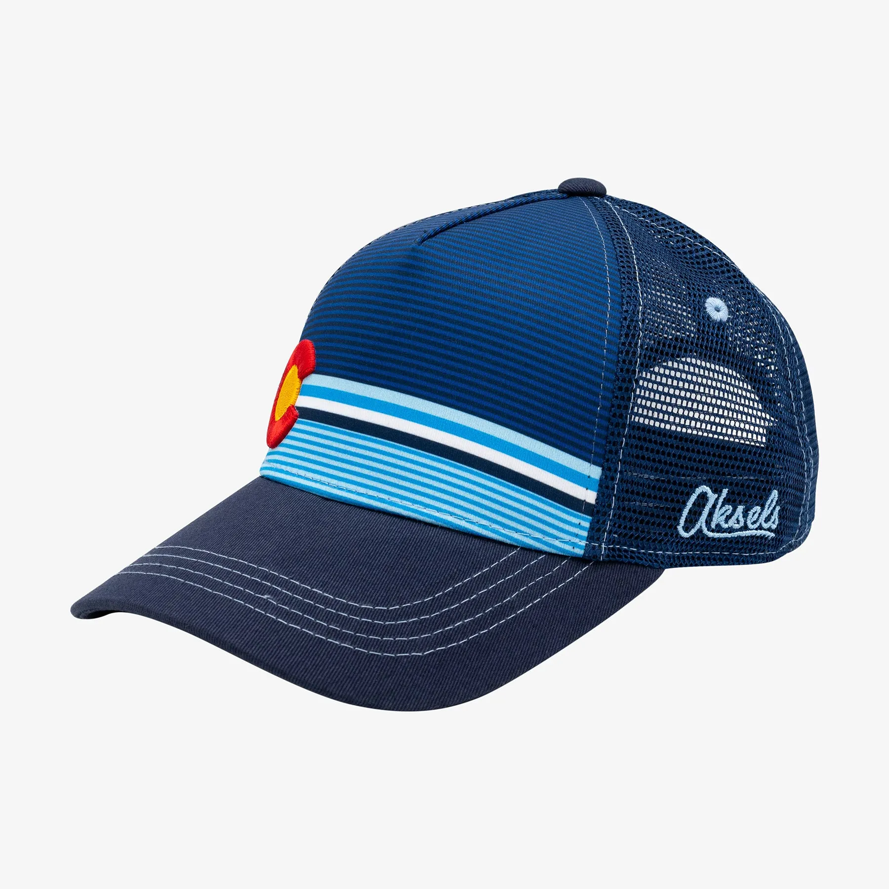 Striped Low Pro Colorado Trucker Hat