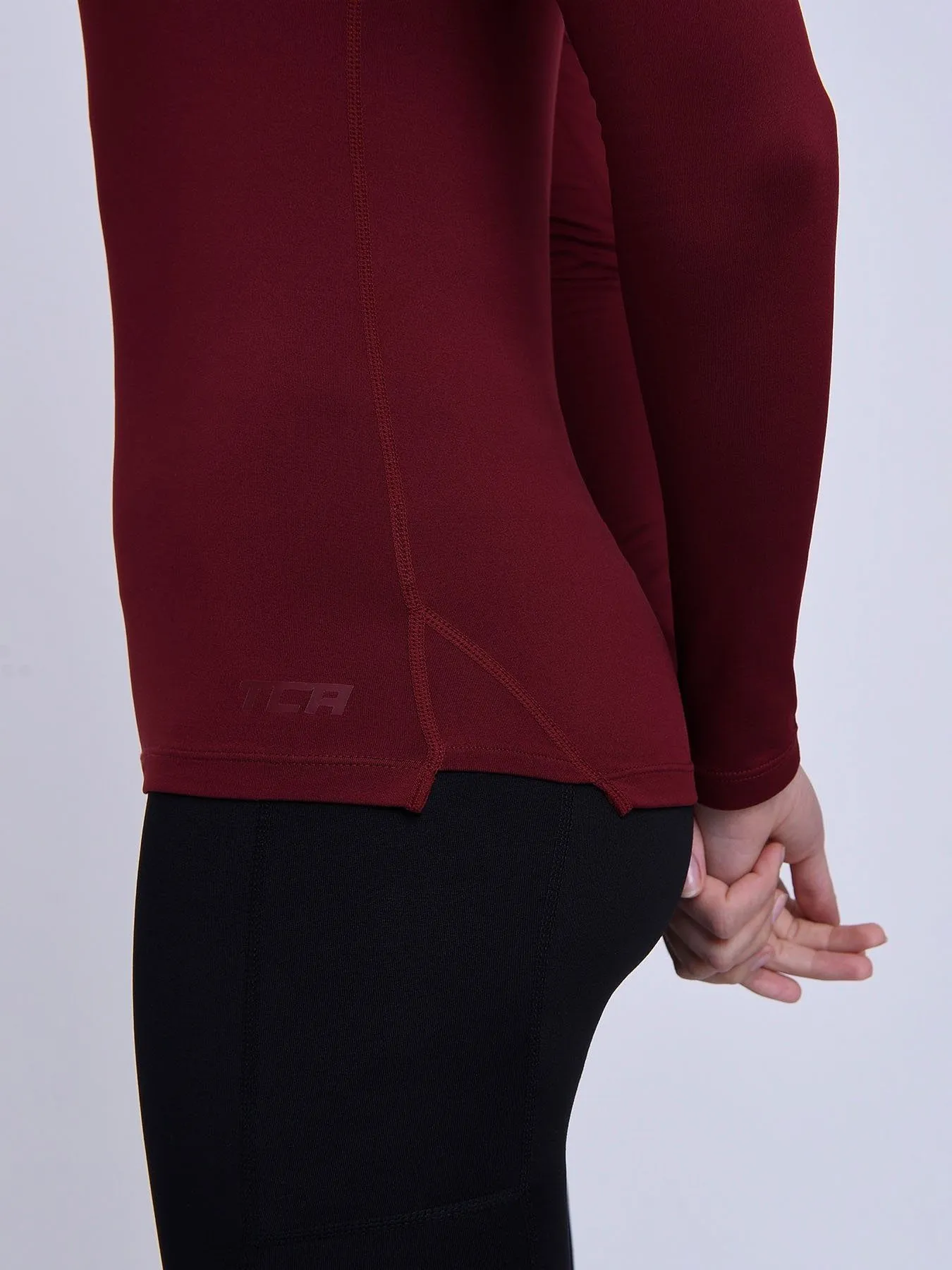 SuperThermal Long Sleeve Compression Base Layer Crew Neck Top for Women With Brushed Inner Fabric