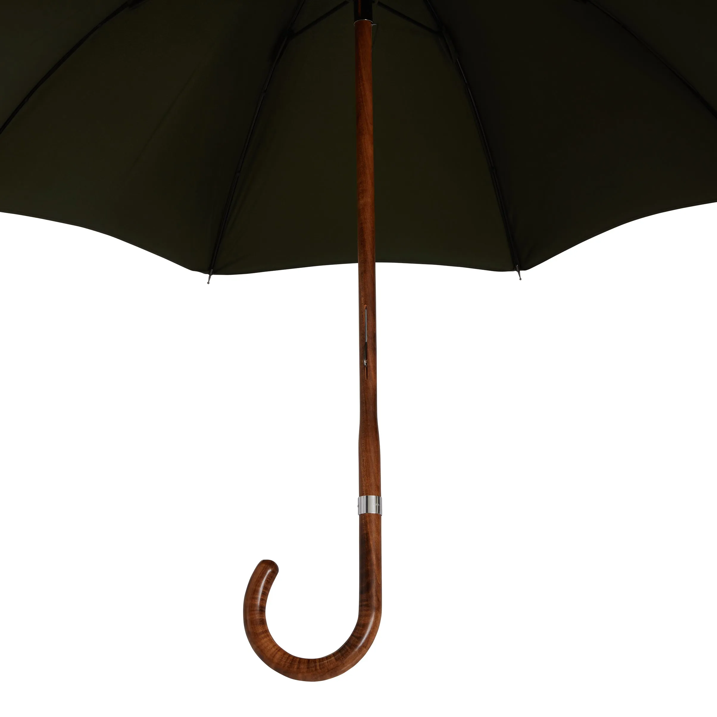 The London Ladies Umbrella - Crafted From A Single Piece Of Maple - Green