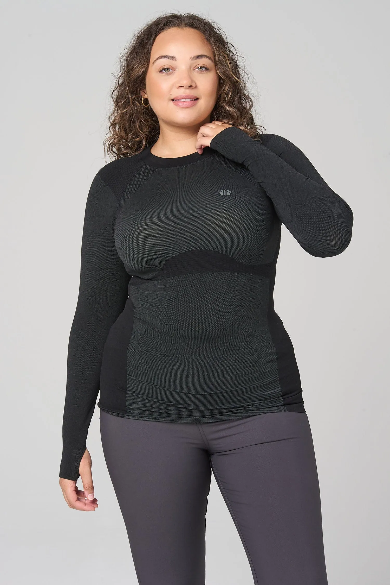 Thermal Seamless Base Layer Top - Black