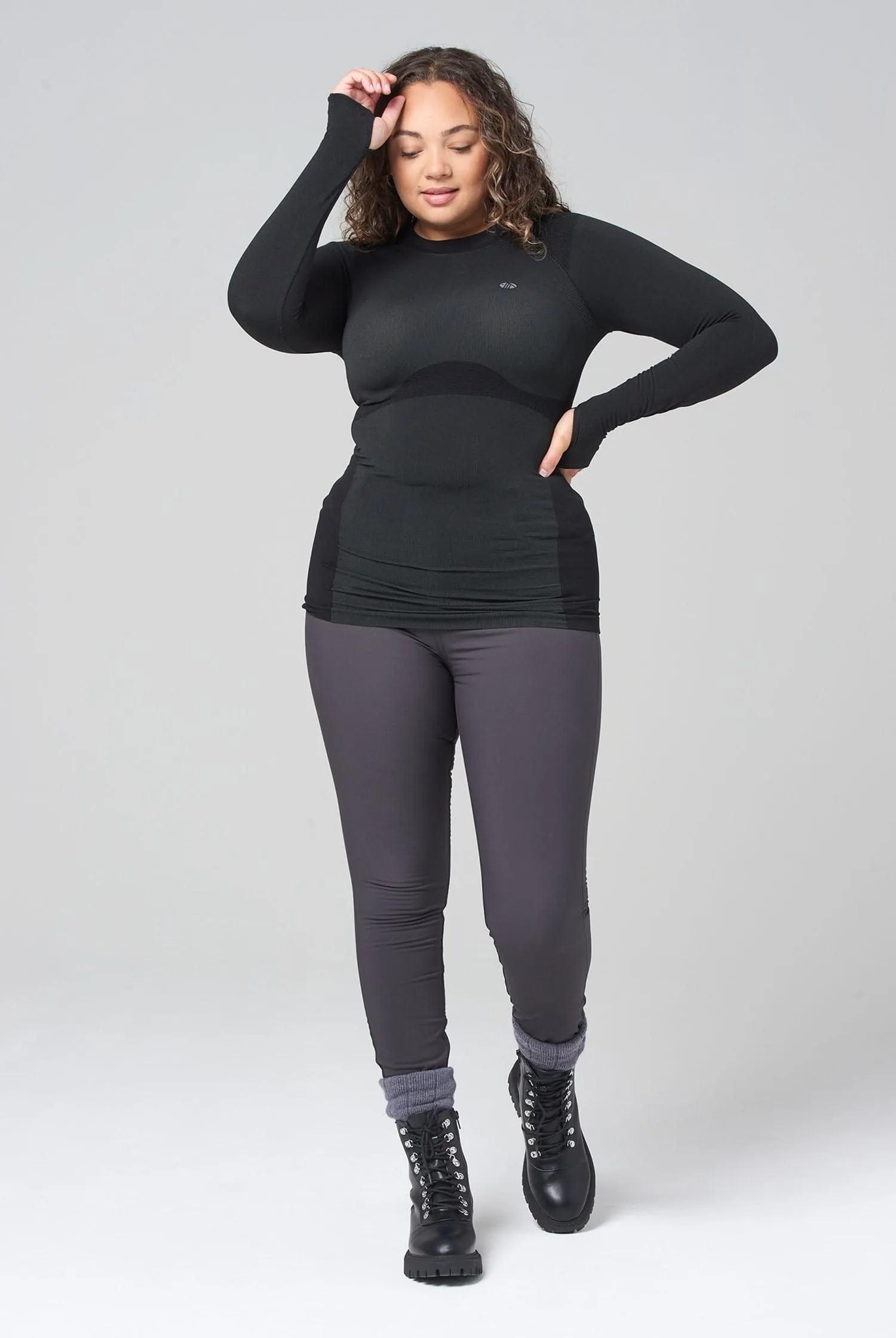 Thermal Seamless Base Layer Top - Black